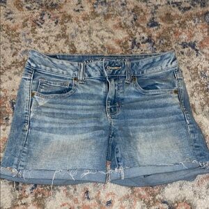 Light Blue Denim Shorts